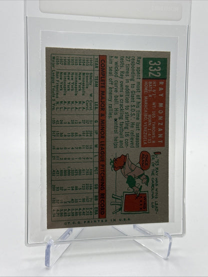 1959 Topps Ray Monzant Baseball Card #332 NM Quality FREE SHIPPING