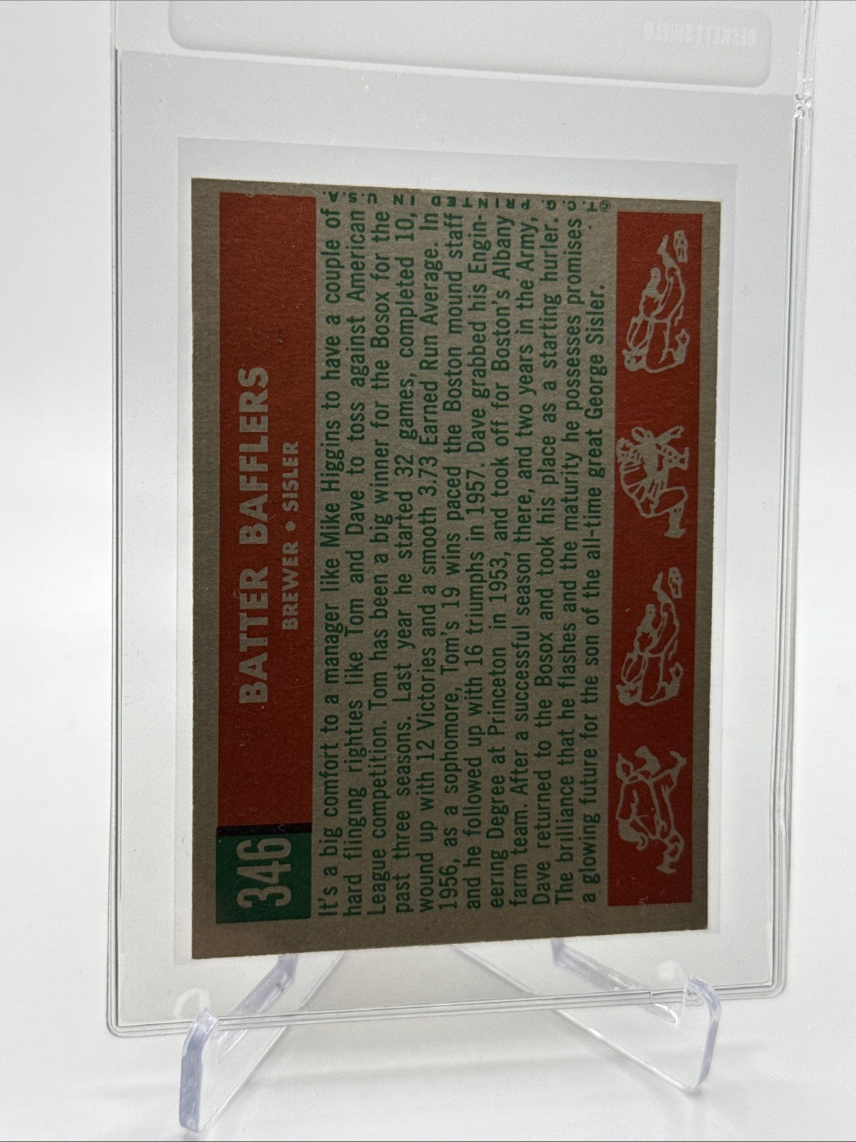 1959 Topps Batter Bafflers Baseball Card #346 EX Quality FREE SHIPPING