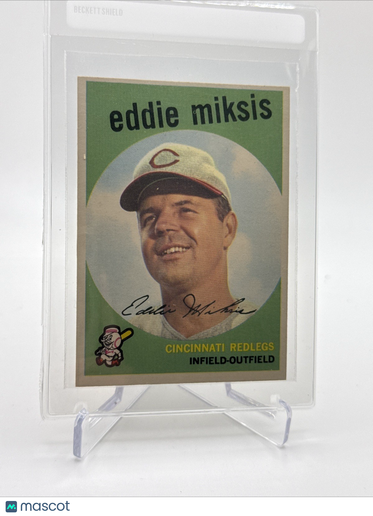 1959 Topps Eddie Miksis Baseball Card #58 NM Quality FREE SHIPPING
