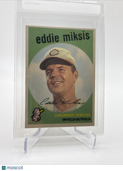 1959 Topps Eddie Miksis Baseball Card #58 NM Quality FREE SHIPPING