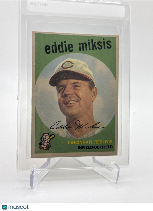 1959 Topps Eddie Miksis Baseball Card #58 NM Quality FREE SHIPPING