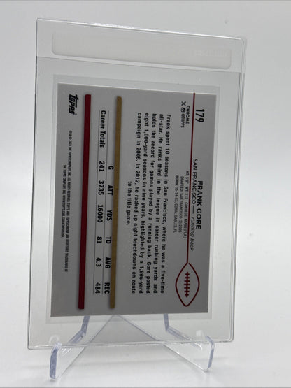 2024 Topps Chrome Frank Gore Football Card #179 Mint FREE SHIPPING