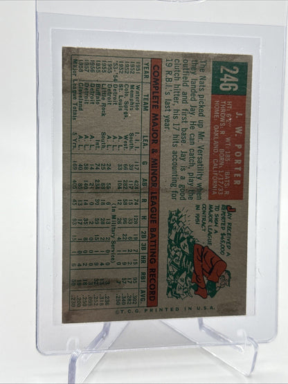 1959 Topps J.W. Porter Baseball Card #246 NM Quality FREE SHIPPING