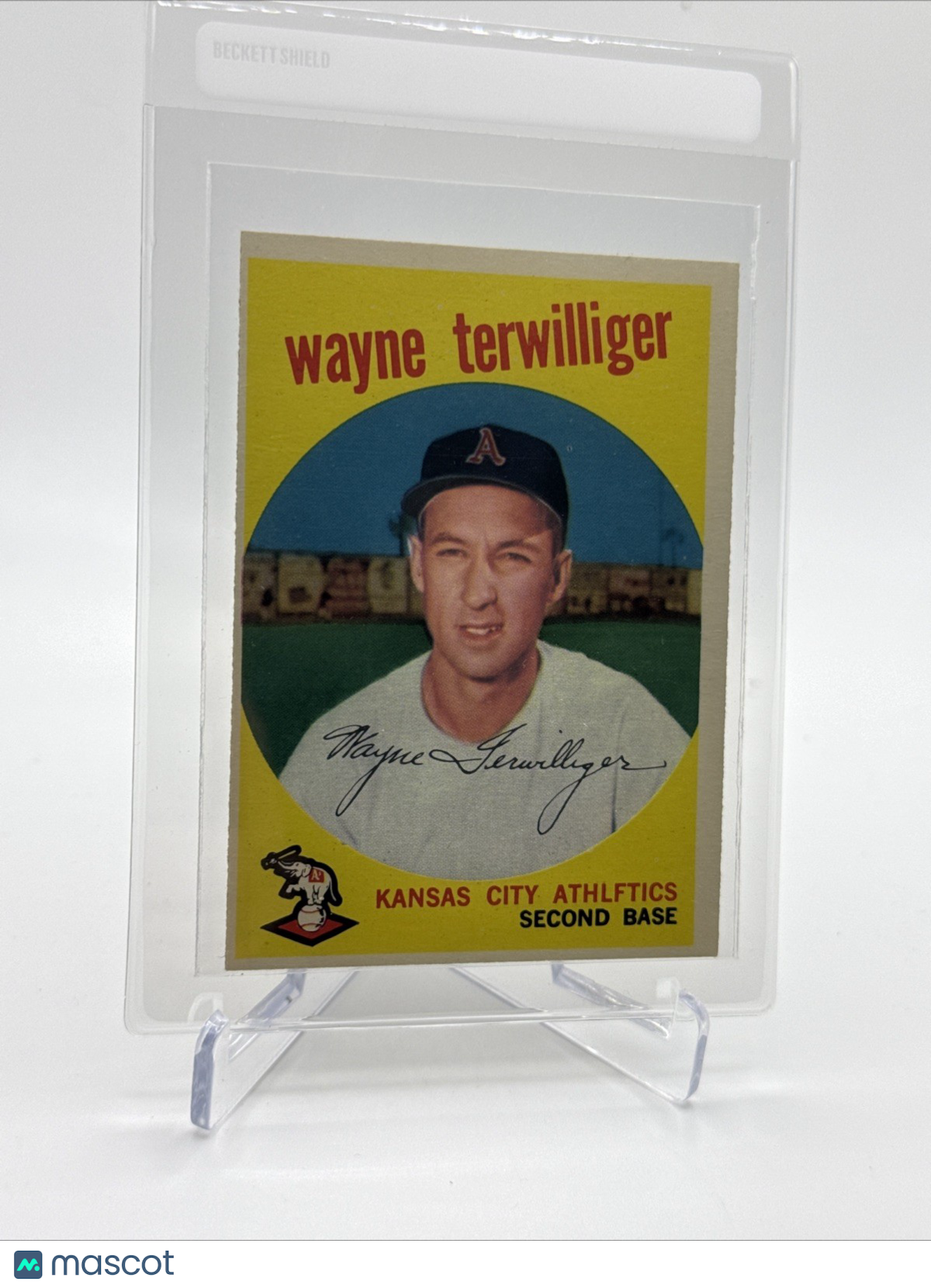 1959 Topps Wayne Terwilliger Baseball Card #496 NM Quality FREE SHIPPING