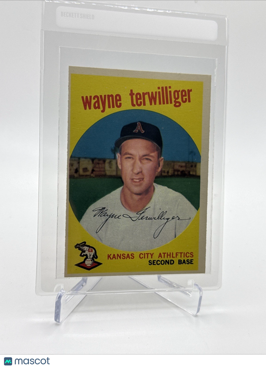 1959 Topps Wayne Terwilliger Baseball Card #496 NM Quality FREE SHIPPING