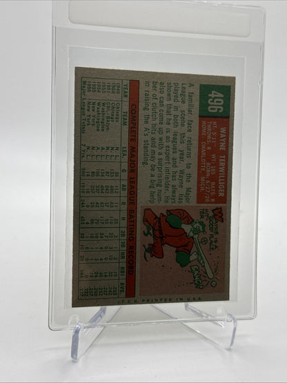 1959 Topps Wayne Terwilliger Baseball Card #496 NM Quality FREE SHIPPING