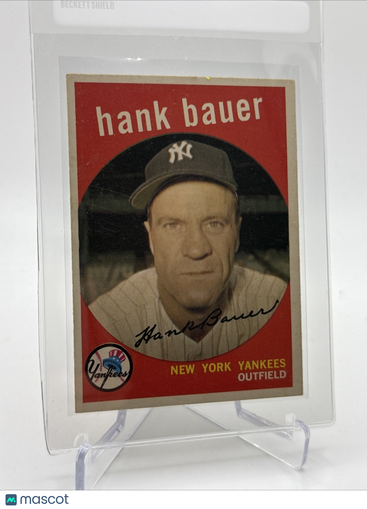 1959 Topps Hank Bauer Baseball Card #240 NM Quality #3 FREE SHIPPING