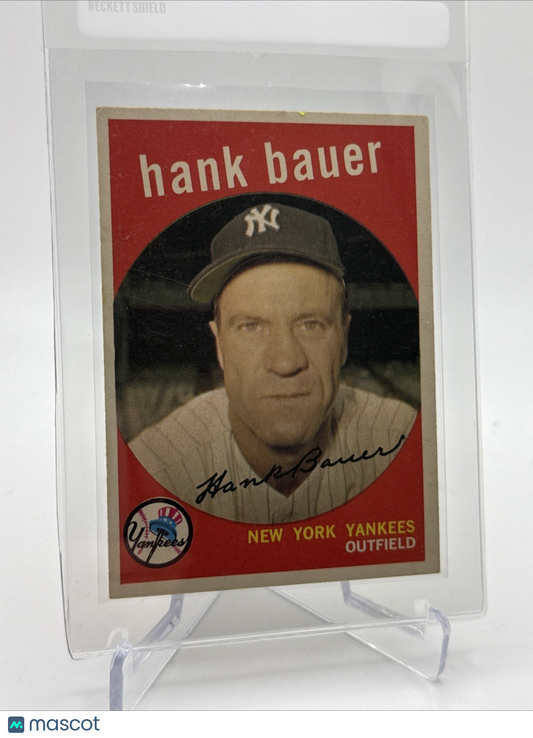 1959 Topps Hank Bauer Baseball Card #240 NM Quality #3 FREE SHIPPING