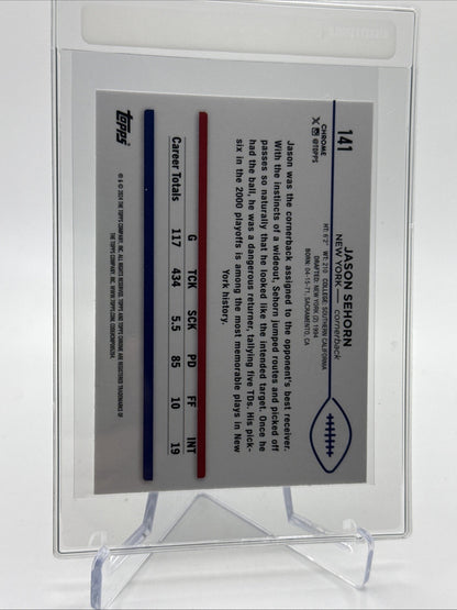2024 Topps Chrome Jason Sehorn Football Card #141 Mint FREE SHIPPING