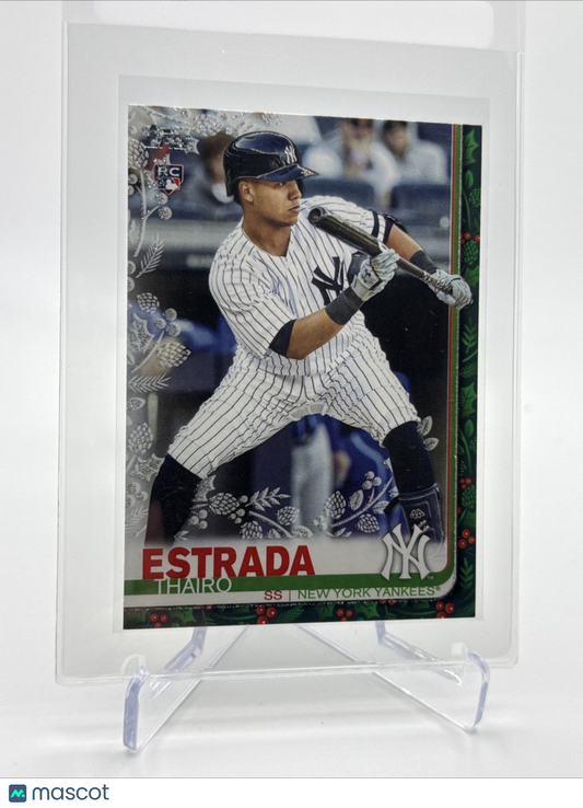 2019 Topps HOLIDAY METALLIC Thairo Estrada Rookie Card #HW114 Mint FREE SHIPPING