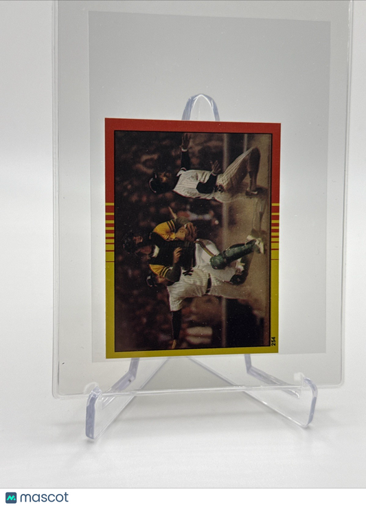 1982 O-Pee-Chee Stickers 1981 A.L. Championship Card #254 NM-MT FREE SHIPPING