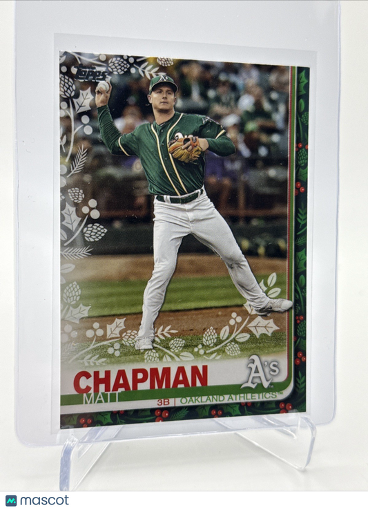 2019 Topps HOLIDAY Matt Chapman Baseball Card #HW57 Mint FREE SHIPPING