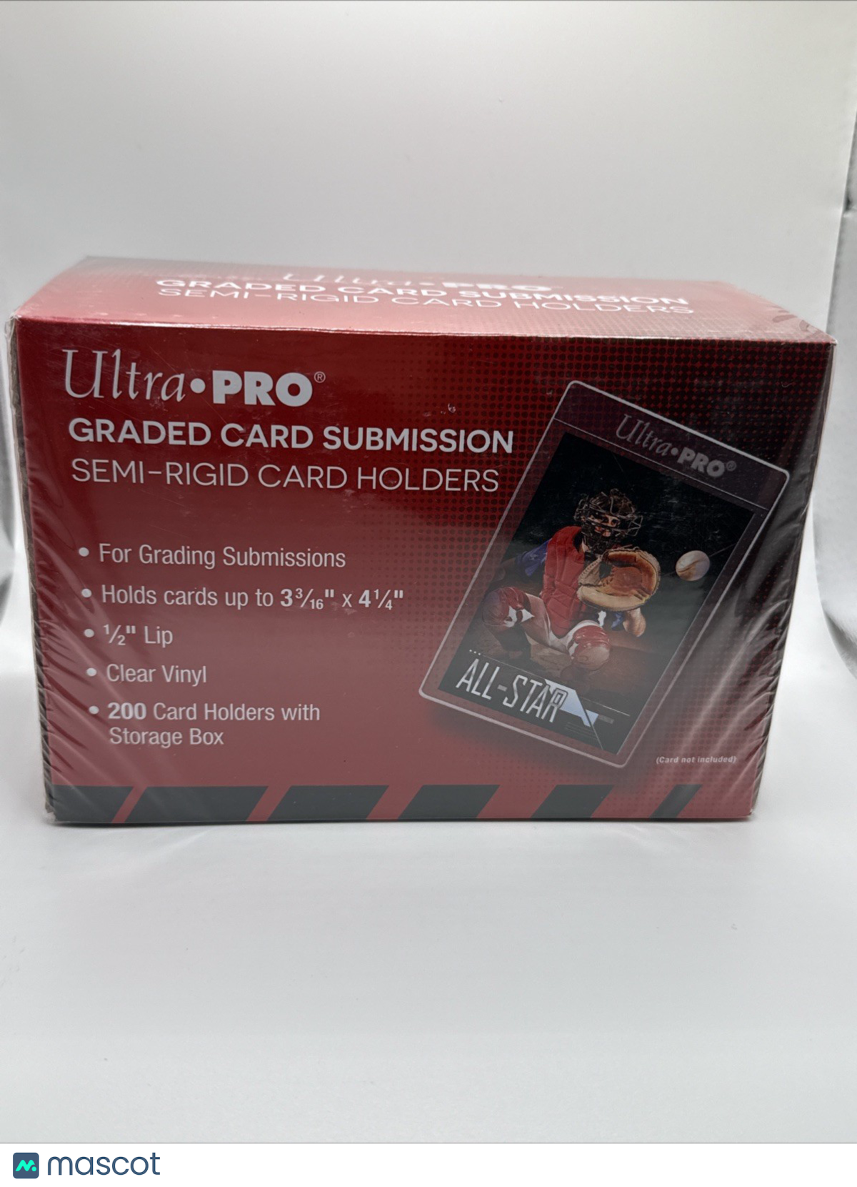 Ultra Pro Graded Card Submission Semi-Rigid Holders BOX of 200 USPS GROUND