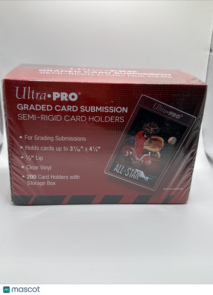 Ultra Pro Graded Card Submission Semi-Rigid Holders BOX of 200 USPS GROUND