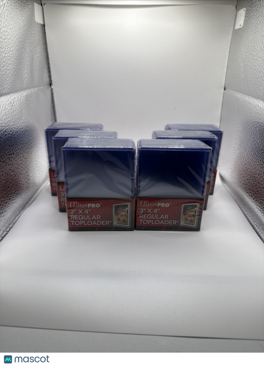 Ultra Pro 3X4 Regular Toploaders 35pt 6 Packs of 25 for Regular Cards, 150 total