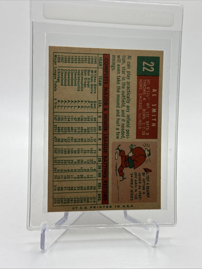 1959 Topps Al Smith Baseball Card #22 NM Quality FREE SHIPPING