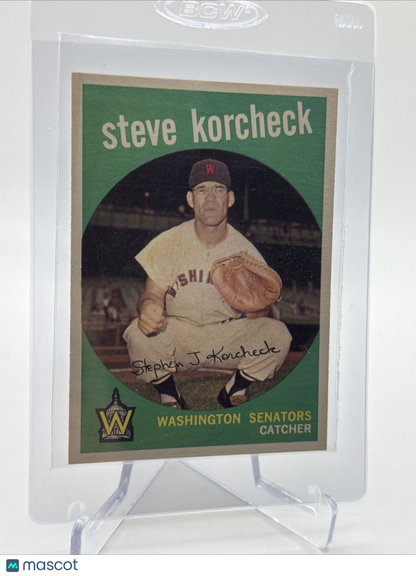 1959 Topps Steve Korcheck Baseball Card #284 NM Quality FREE SHIPPING