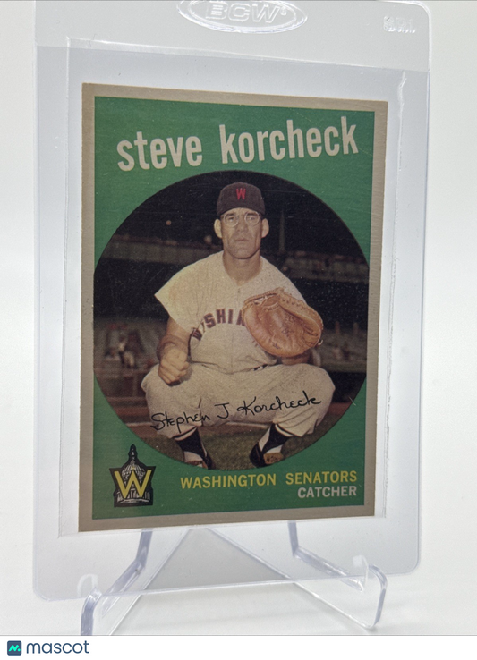 1959 Topps Steve Korcheck Baseball Card #284 NM Quality FREE SHIPPING