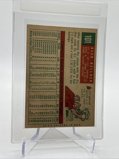 1959 Topps Alex Kellner Baseball Card #101 NM Quality FREE SHIPPING