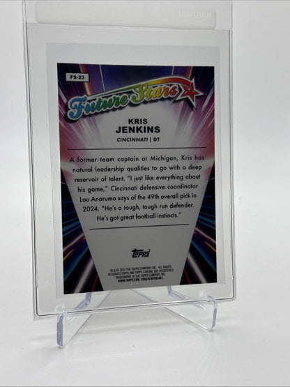 2024 Topps Chrome Future Stars Kris Jenkins Card #FS-23 Mint FREE SHIPPING