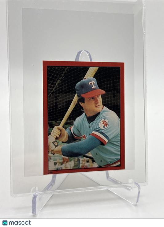 1982 O-Pee-Chee Stickers Jim Sundberg Baseball Card #240 NM-MT FREE SHIPPING