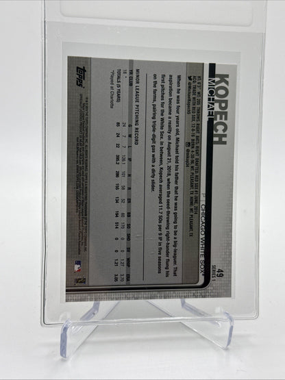2019 Topps Michael Kopech Rookie Baseball Card #49 Mint FREE SHIPPING