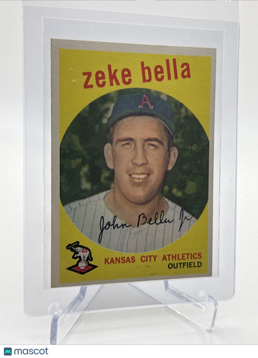 1959 Topps Zeke Bella Baseball Card #254 NM Quality FREE SHIPPING
