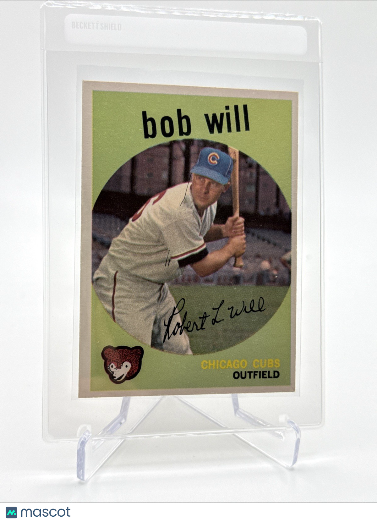 1959 Topps Bob Will Baseball Card #388 NM Quality FREE SHIPPING