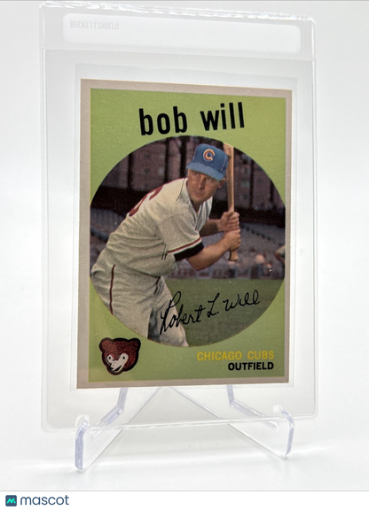 1959 Topps Bob Will Baseball Card #388 NM Quality FREE SHIPPING
