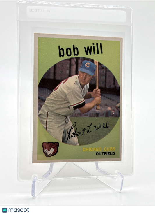 1959 Topps Bob Will Baseball Card #388 NM Quality FREE SHIPPING