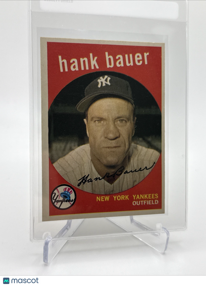 1959 Topps Hank Bauer Baseball Card #240 NM Quality #4 FREE SHIPPING
