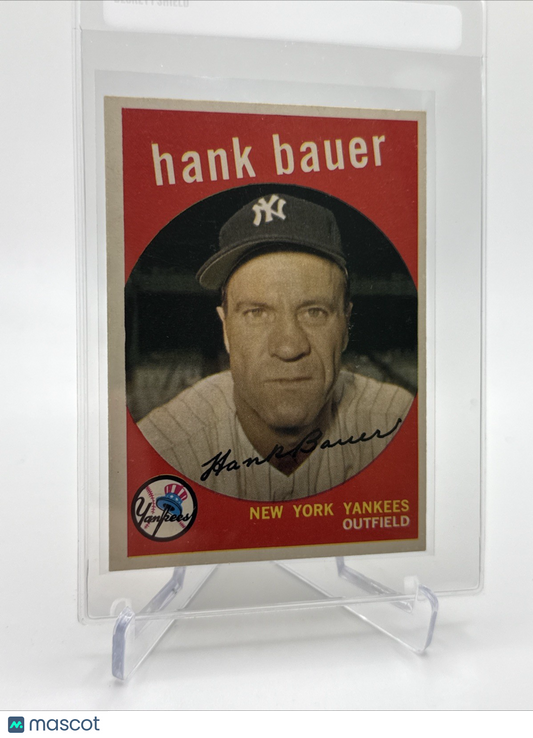 1959 Topps Hank Bauer Baseball Card #240 NM Quality #4 FREE SHIPPING