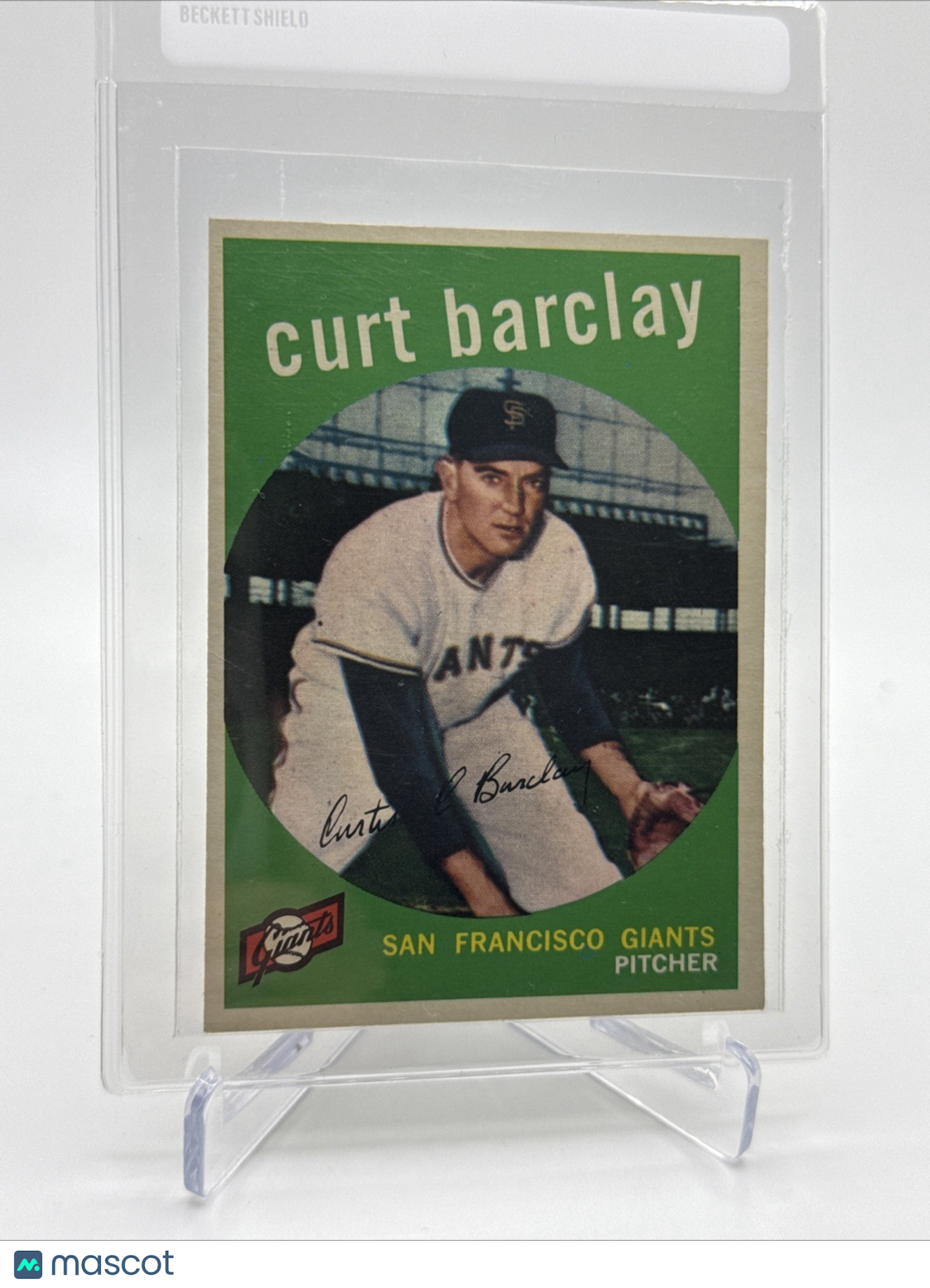 1959 Topps Curt Barclay Baseball Card #307 NM Quality FREE SHIPPING