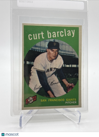 1959 Topps Curt Barclay Baseball Card #307 NM Quality FREE SHIPPING