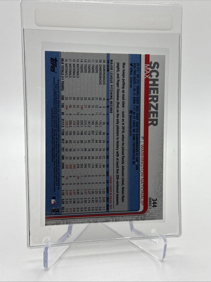 2019 Topps Max Scherzer Baseball Card #344 Mint FREE SHIPPING