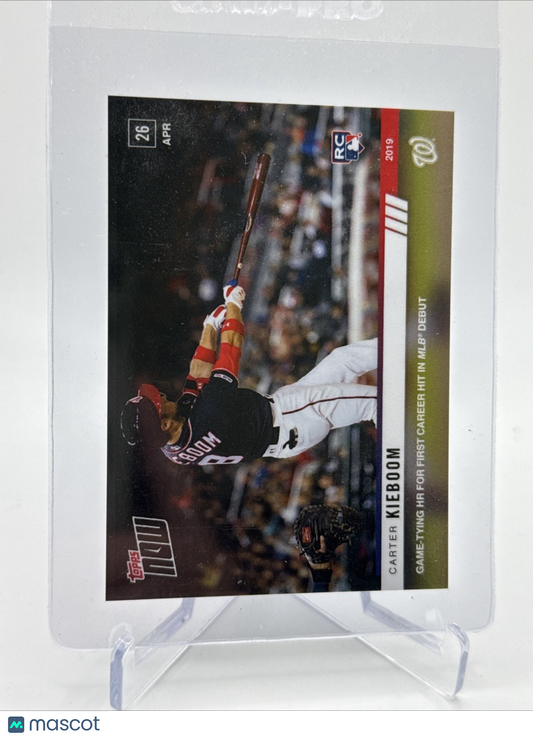 2019 Topps Now Carter Kieboom Rookie Baseball Card #136 Mint FREE SHIPPING