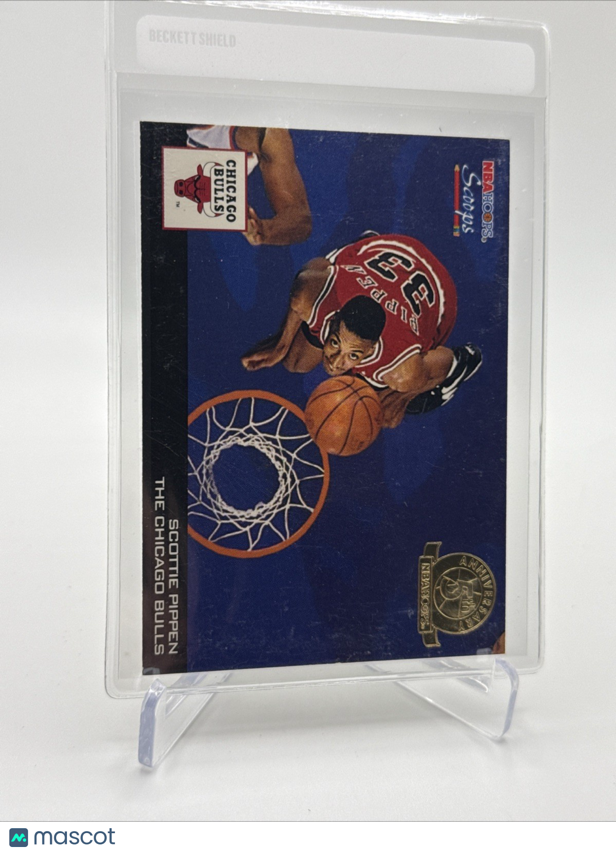 1993-94 Hoops Scoops 5th Anniversary Scottie Pippen Card #HS4 Mint FREE SHIPPING