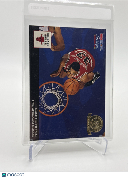 1993-94 Hoops Scoops 5th Anniversary Scottie Pippen Card #HS4 Mint FREE SHIPPING