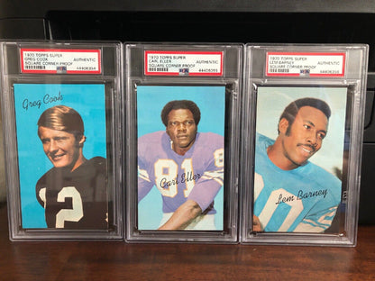 1970 Topps Super Square Corner Proof Complete Set PSA Authentic PSA Set Registry