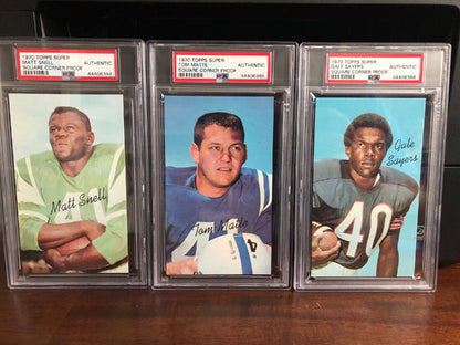 1970 Topps Super Square Corner Proof Complete Set PSA Authentic PSA Set Registry