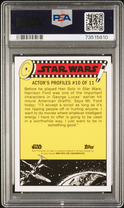 2022 Topps Chrome Sapphire Edition Star Wars Pursued By The Jawas #130 PSA 9