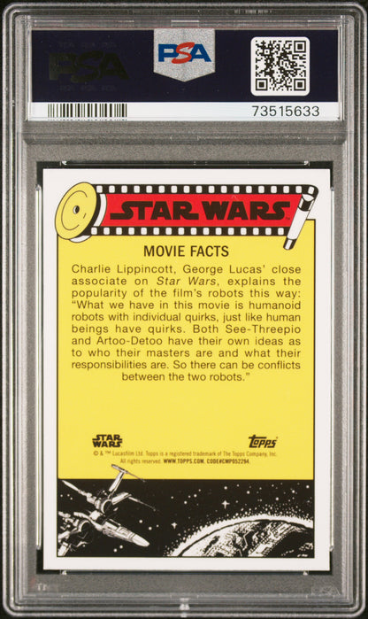 2022 Topps Chrome Sapphire Edition Star Wars Rwrd Victors Receive #54 PSA 9