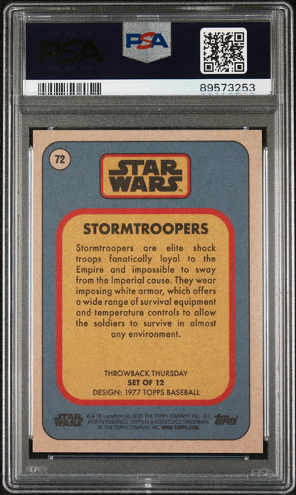 2023 Topps Star Wars Throwback Thursday Stormtroopers #72 PSA 10