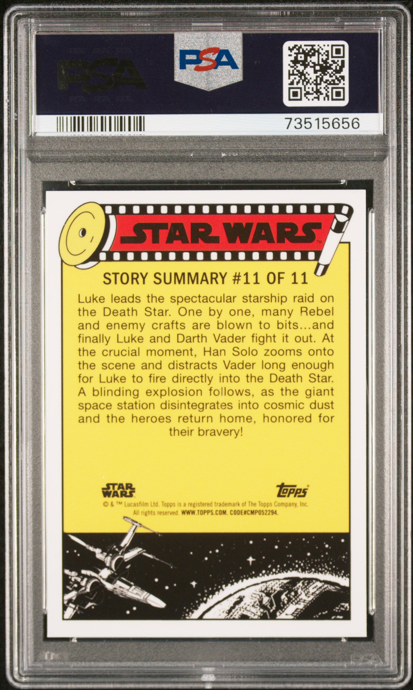 2022 Topps Chrome Sapphire Edition Star Wars Amzg. RBT. See-Threepio #66 PSA 9