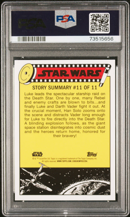 2022 Topps Chrome Sapphire Edition Star Wars Amzg. RBT. See-Threepio #66 PSA 9