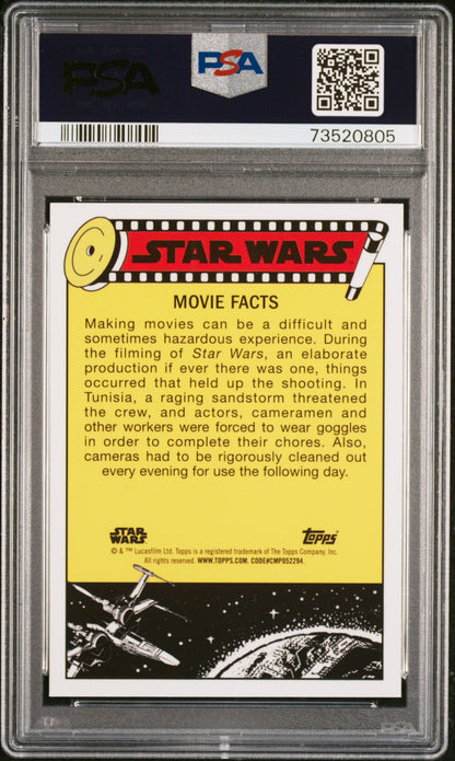 2022 Topps Chrome Sapphire Edition Star Wars Injured! See-Threepio #23 PSA 10