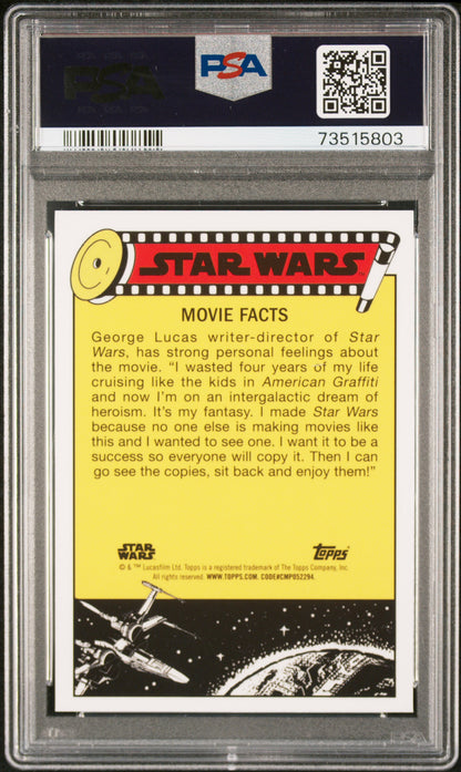 2022 Topps Chrome Sapphire Edition Star Wars A Quizzical Threepio! #126 PSA 10