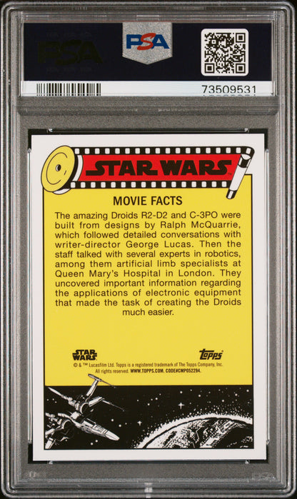 2022 Topps Chrome Sapphire Edition Star Wars See-Threepio #98 PSA 10