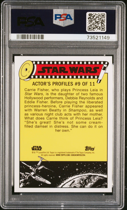 2022 Topps Chrome Sapphire Edition Star Wars Sand Planet Luke On #85 PSA 10