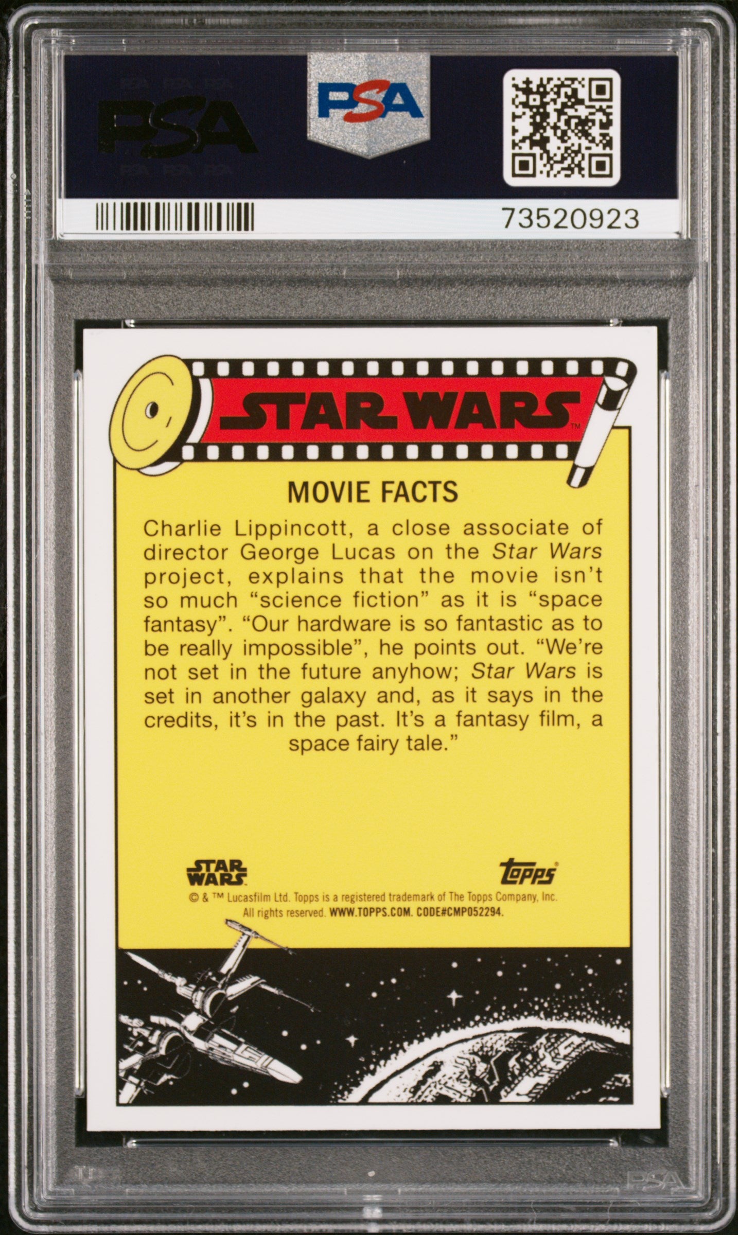 2022 Topps Chrome Sapphire Edition Star Wars CSM SWG. Acs Luke Prps #43 PSA 8